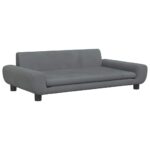 Hondenmand 100x54x33 cm fluweel donkergrijs - Image 2