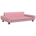 Hondenmand 100x54x33 cm fluweel roze - Image 2