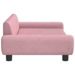 Hondenmand 100x54x33 cm fluweel roze - Image 4