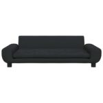 Hondenmand 100x54x33 cm fluweel zwart - Image 3