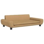 Hondenmand 100x54x33 cm fluweel bruin – Image 2
