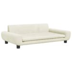 Hondenmand 100x54x33 cm fluweel crèmekleurig - Image 2