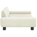 Hondenmand 100x54x33 cm fluweel crèmekleurig - Image 4