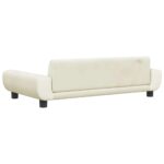Hondenmand 100x54x33 cm fluweel crèmekleurig - Image 5