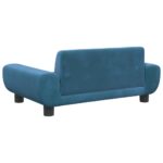 Hondenmand 70x45x33 cm fluweel blauw - Image 5