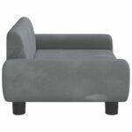 Hondenmand 70x45x33 cm fluweel donkergrijs – Image 4
