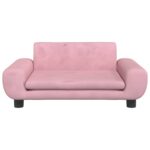 Hondenmand 70x45x33 cm fluweel roze - Image 3
