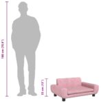 Hondenmand 70x45x33 cm fluweel roze - Image 8