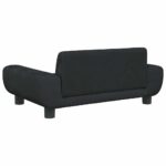 Hondenmand 70x45x33 cm fluweel zwart - Afbeelding 5