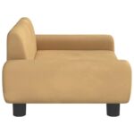 Hondenmand 70x45x33 cm fluweel bruin – Image 4
