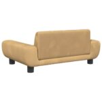 Hondenmand 70x45x33 cm fluweel bruin – Image 5