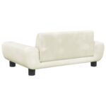 Hondenmand 70x45x33 cm fluweel crèmekleurig - Image 5
