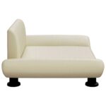 Hondenmand 70x45x28 cm kunstleer crèmekleurig - Image 4