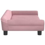 Hondenmand 100x50x21 cm fluweel roze - Image 4