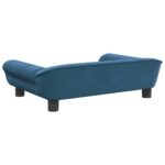 Hondenmand 70x48x22 cm fluweel blauw - Image 5
