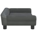 Hondenmand 70x48x22 cm fluweel donkergrijs - Image 4