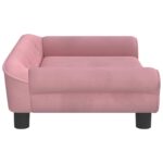 Hondenmand 70x48x22 cm fluweel roze – Image 4
