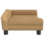 Hondenmand 70x48x22 cm fluweel bruin - Image 4
