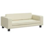 Hondenmand met verlengstuk 100x50x30 cm kunstleer crèmekleurig – Image 6