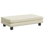 Hondenmand met verlengstuk 100x50x30 cm kunstleer crèmekleurig – Image 7