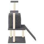 Kattenmeubel met sisal krabpalen 110 cm donkergrijs - Afbeelding 4
