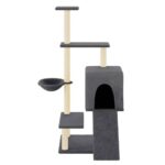 Kattenmeubel met sisal krabpalen 130,5 cm donkergrijs - Afbeelding 3