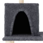 Kattenmeubel met sisal krabpalen 167 cm donkergrijs - Afbeelding 5