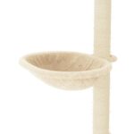 Kattenmeubel met sisal krabpalen 95 cm crèmekleurig – Image 7