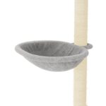 Kattenmeubel met sisal krabpalen 95 cm lichtgrijs - Afbeelding 7