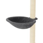 Kattenmeubel met sisal krabpalen 95 cm donkergrijs - Image 7