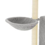 Kattenmeubel met sisal krabpalen 96,5 cm lichtgrijs – Image 7