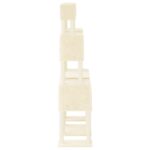 Kattenmeubel met sisal krabpalen 199 cm crèmekleurig - Image 4