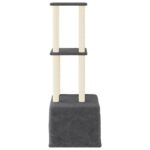 Kattenmeubel met sisal krabpalen 133,5 cm donkergrijs - Afbeelding 4