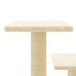 Kattenmeubel met sisal krabpalen 61 cm crèmekleurig – Image 6