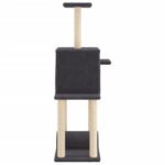 Kattenmeubel met sisal krabpalen 122 cm donkergrijs - Afbeelding 5