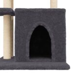Kattenmeubel met sisal krabpalen 83,5 cm donkergrijs - Afbeelding 7