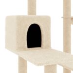 Kattenmeubel met sisal krabpalen 82,5 cm crèmekleurig - Afbeelding 6