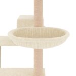 Kattenmeubel met sisal krabpalen 82,5 cm crèmekleurig - Afbeelding 7