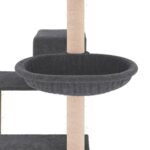 Kattenmeubel met sisal krabpalen 82,5 cm donkergrijs - Afbeelding 7