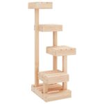 Kattenmeubel 45,5x49x103 cm massief grenenhout - Afbeelding 2