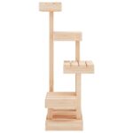 Kattenmeubel 45,5x49x103 cm massief grenenhout - Afbeelding 4