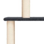 Kattenmeubel met sisal krabpalen 149 cm donkergrijs – Image 5
