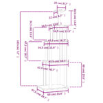 Kattenmeubel met sisal krabpalen 183 cm crèmekleurig – Image 6
