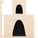 Kattenmeubel met sisal krabpalen 83 cm crèmekleurig – Image 6