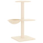 Kattenmeubel met sisal krabpalen 72 cm crèmekleurig - Afbeelding 5