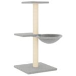 Kattenmeubel met sisal krabpalen 72 cm lichtgrijs - Afbeelding 2