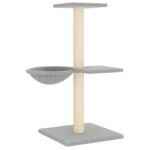 Kattenmeubel met sisal krabpalen 72 cm lichtgrijs - Afbeelding 5