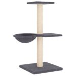 Kattenmeubel met sisal krabpalen 72 cm donkergrijs – Image 5