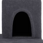 Kattenmeubel met sisal krabpalen 154 cm donkergrijs - Image 6