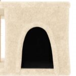 Kattenmeubel met sisal krabpalen 48 cm crèmekleurig – Image 6